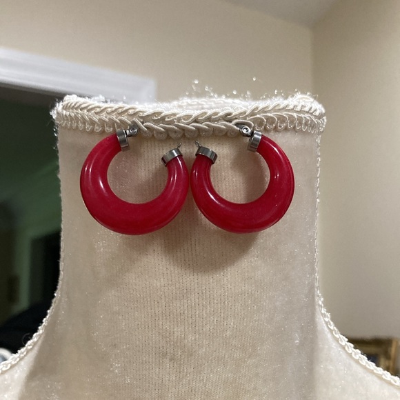Carnelian Hoops - Picture 7 of 11